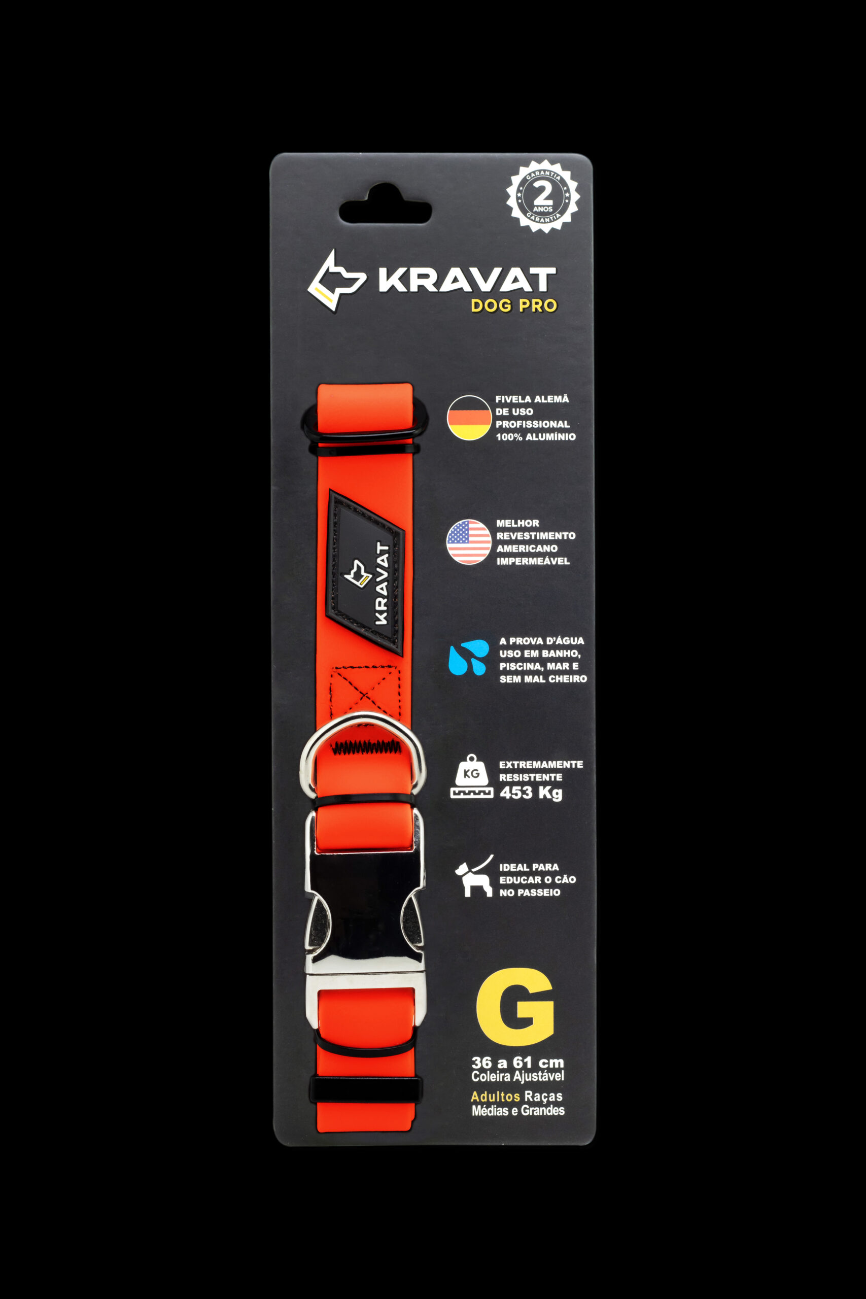 IMG_4165 Kravat Profissional Laranja Neon - Imagem 6